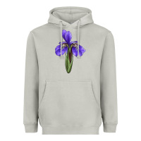 Moon Dust Iris Flower Illustrations Heavyweight Hoodie - LillyAllenDesigns