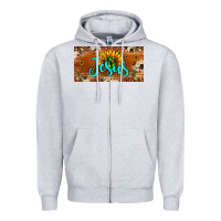 Heather Grey jesus Zipper Hoodie - JahusDesignShop