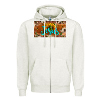 Oatmeal Heather jesus Zipper Hoodie - JahusDesignShop
