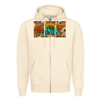 Sandshell jesus Zipper Hoodie - JahusDesignShop