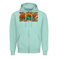 Seafoam jesus Zipper Hoodie - JahusDesignShop
