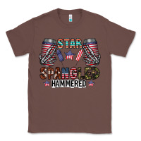 Chestnut star spangled hammered Classic Tee - CowhideDigitalArt
