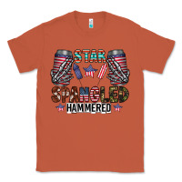 Copper star spangled hammered Classic Tee - CowhideDigitalArt