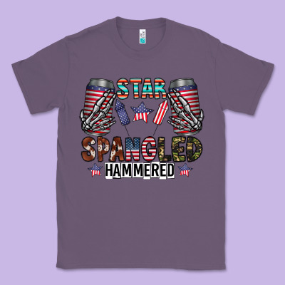 Star Spangled Hammered Classic Tee Designed By Cowhidedigitalart