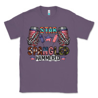Lavender star spangled hammered Classic Tee - CowhideDigitalArt