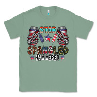 Sage star spangled hammered Classic Tee - CowhideDigitalArt