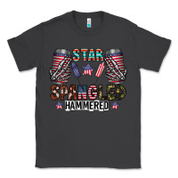 Smoke star spangled hammered Classic Tee - CowhideDigitalArt