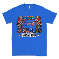 True Royal star spangled hammered Classic Tee - CowhideDigitalArt