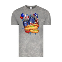 Cloud Rock hotdog with beers billie wilder Vintage Tee - texasbilliewilder
