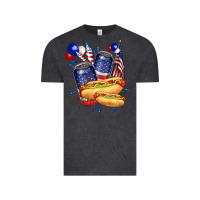 Vintage Black hotdog with beers billie wilder Vintage Tee - texasbilliewilder