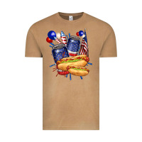 Vintage Camel hotdog with beers billie wilder Vintage Tee - texasbilliewilder