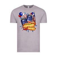 Vintage Zinc hotdog with beers billie wilder Vintage Tee - texasbilliewilder