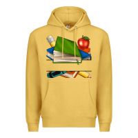 Antique Gold custom teacher books Premium Hoodie - NancyCooperArtShop