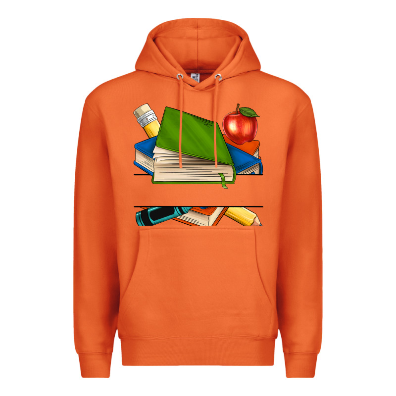 Custom Teacher Books Premium Hoodie by NancyCooperArtShop | Teevron