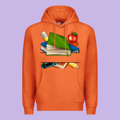 Custom Teacher Books Premium Hoodie Designed By Nancycooperartshop