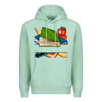 Seafoam custom teacher books Premium Hoodie - NancyCooperArtShop