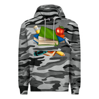 Slate Camo custom teacher books Premium Hoodie - NancyCooperArtShop