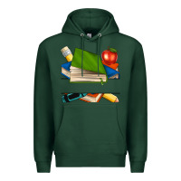 Sports Green custom teacher books Premium Hoodie - NancyCooperArtShop