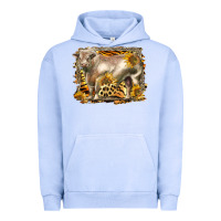 Pigment Grape Ice western charolais bull Urban Hoodie - LillyAllenDesigns