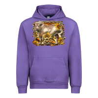 Tulip western charolais bull Urban Hoodie - LillyAllenDesigns