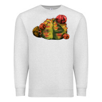 Oatmeal Heather Gymnocalycium Variegated Cactus Premium Sweatshirt - LillyAllenDesigns