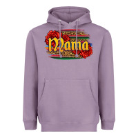 Lavender Latina mama with serape and roses Heavyweight Hoodie - Jasminsmagicworld