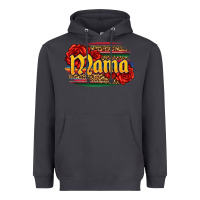 Smoke Latina mama with serape and roses Heavyweight Hoodie - Jasminsmagicworld