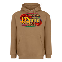 Latina Mama With Serape And Roses Heavyweight Hoodie | Teevron