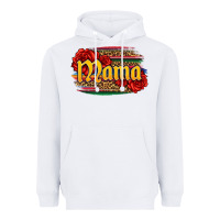 White Latina mama with serape and roses Heavyweight Hoodie - Jasminsmagicworld