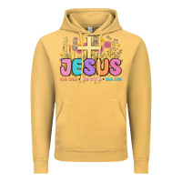 Vintage Mustard jesus the way the truth the life Vintage Hoodie - MaliasSmallBusiness