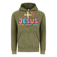 Vintage Olive jesus the way the truth the life Vintage Hoodie - MaliasSmallBusiness