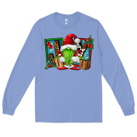 Colony Blue joy green gnomes Long Sleeve Tee - FaDigitalArtStudio