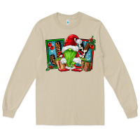 Mushroom joy green gnomes Long Sleeve Tee - FaDigitalArtStudio