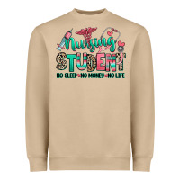 Mushroom nursing student no sleep no money no life Heavyweight Sweatshirt - RanaPortraitStore