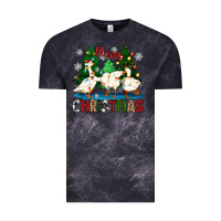 Cloud Black merry christmas duck Vintage Tee - Zillion Design Studio