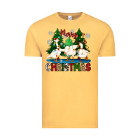 Vintage Mustard merry christmas duck Vintage Tee - Zillion Design Studio