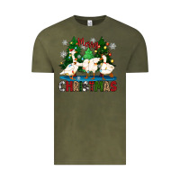 Vintage Olive merry christmas duck Vintage Tee - Zillion Design Studio