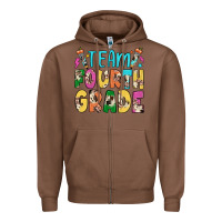 Chestnut team fourth grade Zipper Hoodie - JahusDesignShop