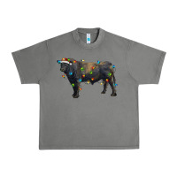 Tornado christmas black angus bull with christmas lights Urban Heavy Tee - RanaPortraitStore