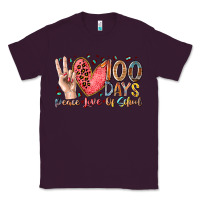 Plum peace love 100 days of school Classic Tee - RacoonDesign
