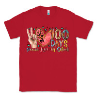 Red peace love 100 days of school Classic Tee - RacoonDesign