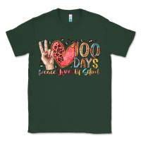 Sports Green peace love 100 days of school Classic Tee - RacoonDesign