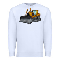 White Bulldozer Premium Sweatshirt - LillyAllenDesigns