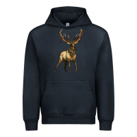 Navy elk deer Urban Hoodie - LillyAllenDesigns