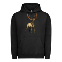 Pigment Black elk deer Urban Hoodie - LillyAllenDesigns