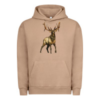 Pigment Burro elk deer Urban Hoodie - LillyAllenDesigns