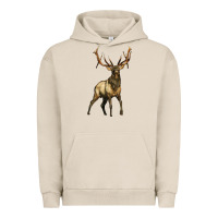 Pigment French Oak elk deer Urban Hoodie - LillyAllenDesigns