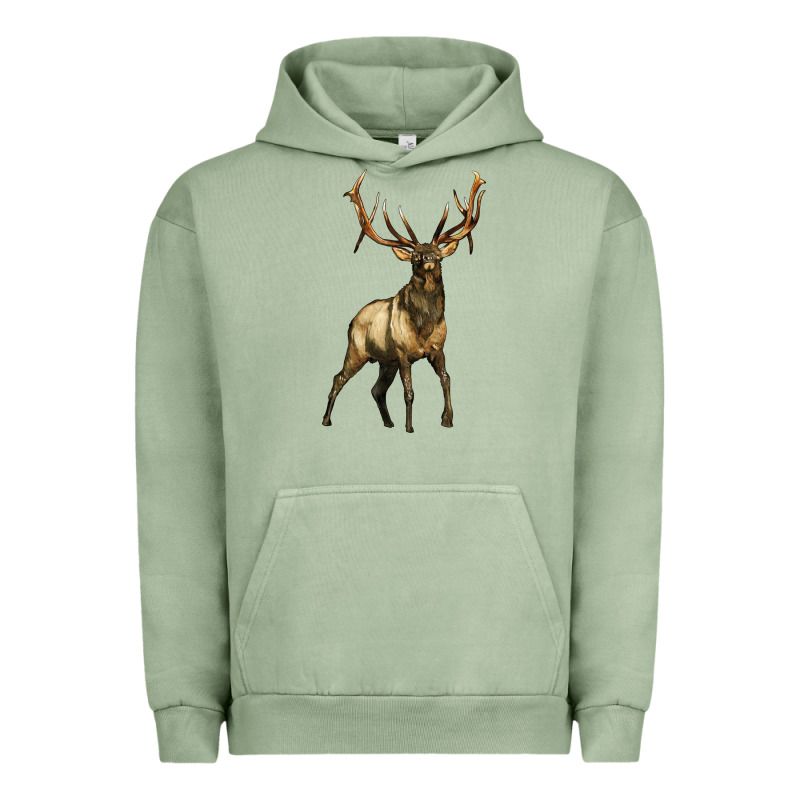 Elk Deer Urban Hoodie by LillyAllenDesigns | Teevron