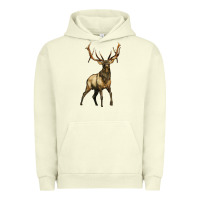 Pigment Pistachio elk deer Urban Hoodie - LillyAllenDesigns