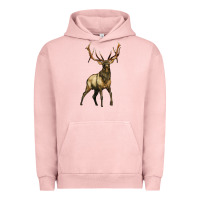 Pigment Salmon elk deer Urban Hoodie - LillyAllenDesigns